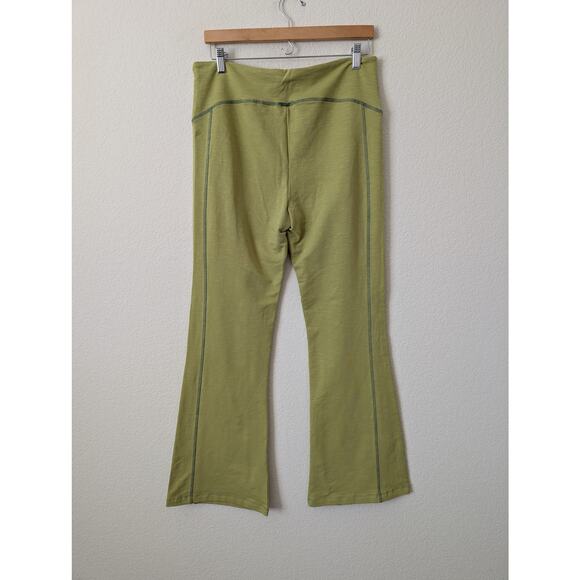 NWT Known Supply Matcha Green Flared Leggings - Size XL Organic Cotton Lounge - Picture 3 of 11